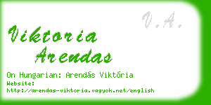 viktoria arendas business card